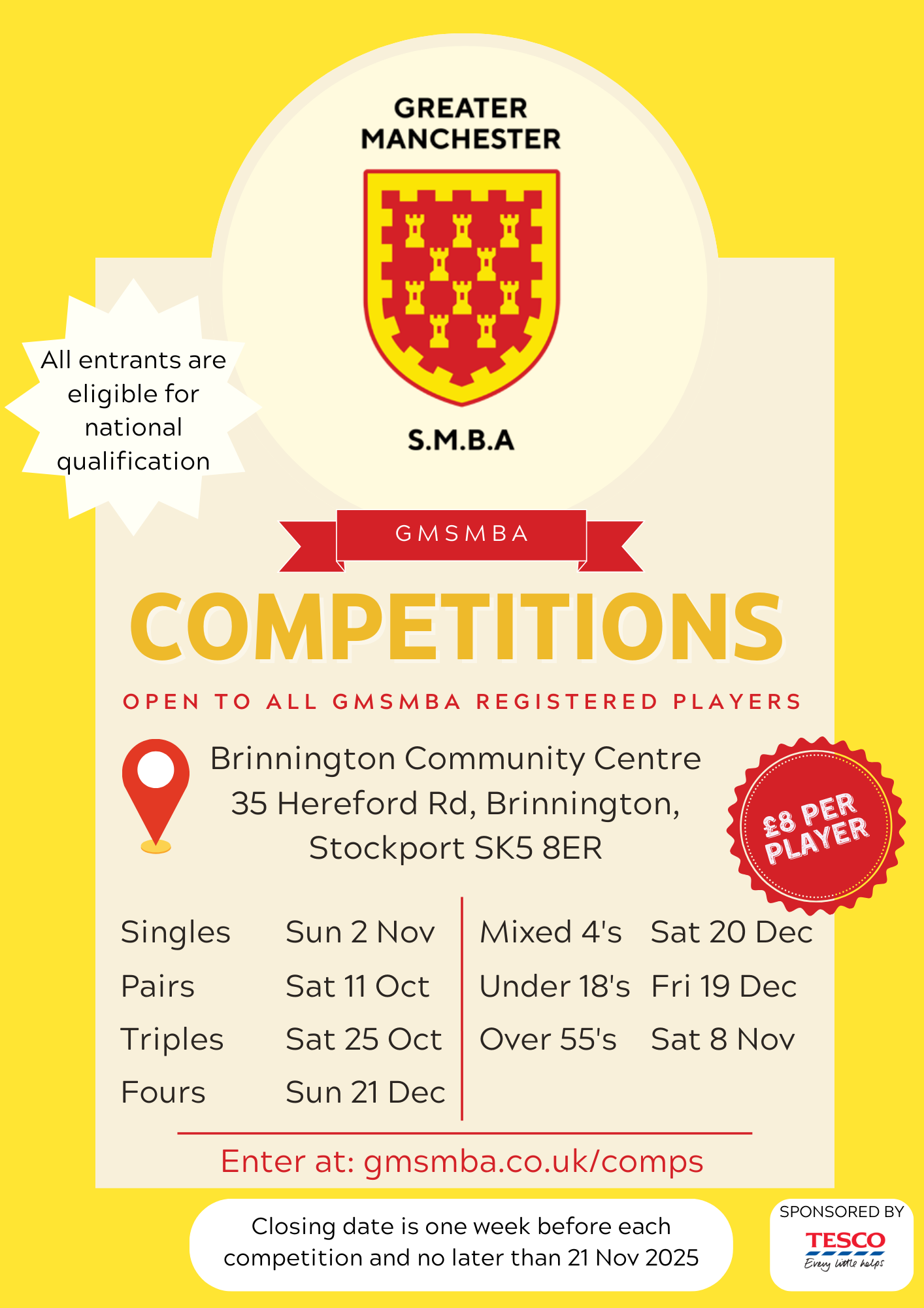 Greater Manchester Short Mat Competitions